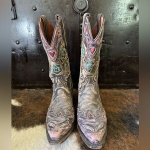 Dan Post Floral Western Boot